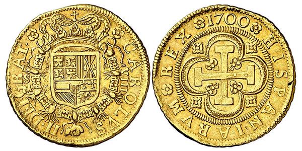 onza española o moneda de 8 escudos