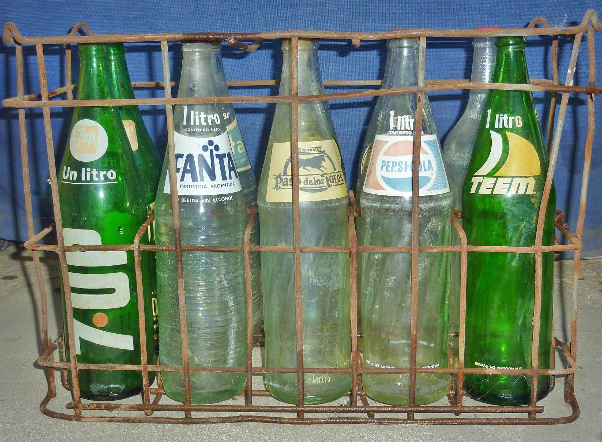 botellas antiguas de gaseosas